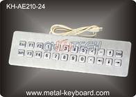 24 कुंजी के साथ यूएसबी पोर्ट डायनेमिक पनरोक औद्योगिक धातु कियोस्क कीबोर्ड