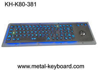 एरगोनोमिक्स डिज़ाइन के साथ बीहड़ बैकलिट धातु कीबोर्ड ट्रैबल, यूएसबी इंटरफ़ेस