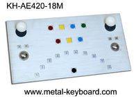 टो ट्रैकबॉल के साथ आईपी65 धातु रूगिकृत औद्योगिक कियोस्क कीबोर्ड