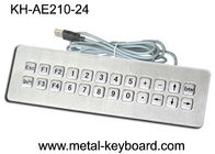 SUS304 ब्रश IP65 पनरोक कंप्यूटर कीबोर्ड 24 कुंजी जल प्रतिरोधी कीबोर्ड