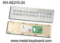 24 कुंजी के साथ यूएसबी पोर्ट डायनेमिक पनरोक औद्योगिक धातु कियोस्क कीबोर्ड