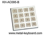 16 कुंजी के साथ धूल प्रूफ स्टेनलेस स्टील कीबोर्ड आईपी 65 एक्सेस कंट्रोल कीपैड