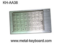 38 कुंजी के साथ वंडल सबूत बीहड़ स्टेनलेस स्टील कीबोर्ड कियॉस्क कीबोर्ड चार्ज