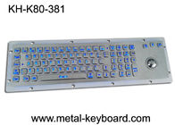 80 कुंजी ट्रैकबॉल माउस डस्ट प्रूफ कीबोर्ड एलईडी बैकलिट अंधेरे स्थितियों के लिए