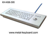 ट्रैकबाल के साथ आईपी65 औद्योगिक धातु बीहड़ कीबोर्ड, डेस्कटॉप कंप्यूटर कीबोर्ड