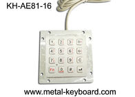 एंटी-वांडाल मेटल कियॉस्क कीबोर्ड आईपी65, 16 प्रमुख मौसमरोधक कीपैड