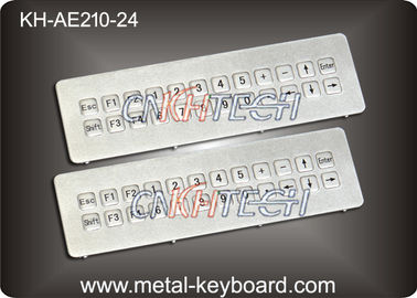 IP65 Waterproof Mountable Stainless Steel Industrial Keyboard with 24 Keys