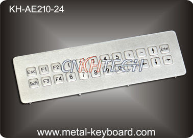 Vandal resistant Industrial Metal Keyboard , IP65 ss keyboard Water proof long life
