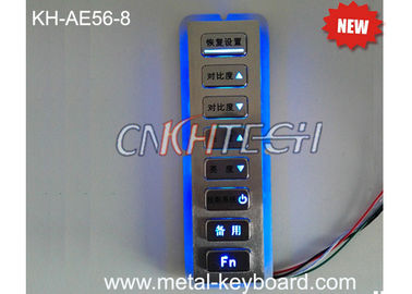 Led Backlit Metal Keypad 8 Large Matrix Keys In Indoor Or Outdoor Conditions