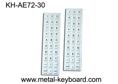 30 Keys Kiosk water resistant Industrial Metal Keyboard USB Port , Customization Layout