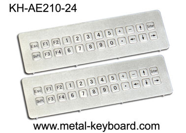 Vandal resistant Industrial Metal Keyboard , IP65 ss keyboard Water proof long life