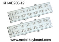 कस्टम धातुई तरल - 12 कुंजी के साथ प्रूफ इंडस्ट्रियल मेटल किओस्क कीबोर्ड