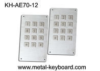 12 कुंजी / 7 पिन कनेक्टर के साथ औद्योगिक स्टेनलेस स्टील केओस्क कीबोर्ड