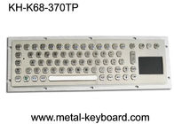 जल सबूत औद्योगिक कंप्यूटर कुंजीपटल / धातु एसएस पैनल टचपैड के साथ माउंट कीबोर्ड