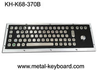 इलेक्ट्रोप्लेटेड ब्लैक इंडस्ट्रियल कीबोर्ड 30mA 25mm ट्रैकबॉल के साथ