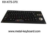ट्रैकबॉल 75 कुंजी 5.0VDC के साथ कॉम्पैक्ट सिलिकॉन बैकलिट औद्योगिक कीबोर्ड
