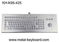ट्रैकबॉल के साथ बीहड़ डेस्कटॉप धातु औद्योगिक कीबोर्ड