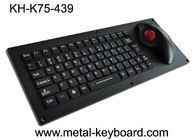 ट्रैकबॉल एफसीसी यूएसबी के साथ 5 वीडीसी एर्गोनोमिक लेजर औद्योगिक कीबोर्ड