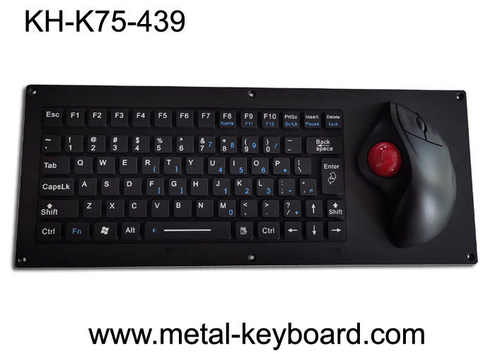 ट्रैकबॉल एफसीसी यूएसबी के साथ 5 वीडीसी एर्गोनोमिक लेजर औद्योगिक कीबोर्ड