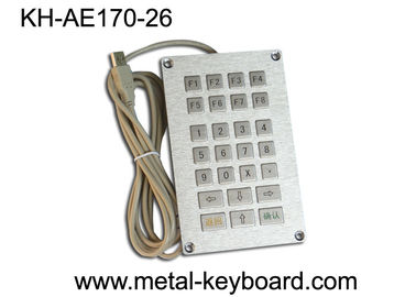 यूएसबी स्व-सेवा टर्मिनल मेटल कियॉस्क कुंजीपटल 26 कुंजी, फ्लैट कुंजी कीबोर्ड