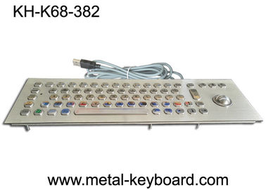 70 कुंजी ट्रैकबाल के साथ कुंजीपटल, बीहड़ पैनल माउंट कीबोर्ड