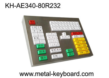 परिवहन क्षेत्र के लिए धातु पैनल के साथ 80 कुंजी मैकेनिकल कीबोर्ड