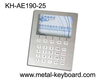 कस्टम लेआउट स्टेनलेस स्टील कीबोर्ड, डिजिटल कीओस्क कीपैड 25 कुंजी के साथ