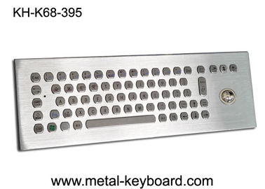 67 कुंजी धातु डेस्कटॉप औद्योगिक नियंत्रण मंच के लिए ट्रैकबॉल के साथ कुंजीपटल